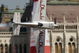 BUDAPEST, HUNGARY - AUGUST 19:  (EDITORIAL USE ONLY) In this handout image provided by Red Bull Air Race, Austrian pilot Hannes Arch flies the course during the qualifying session of the fourth round of the 2009 Red Bull Air Race World Championship on August 19, 2009 in Budapest, Hungary. (Photo by Tom Lovelock/Red Bull Air Race via Getty Images).