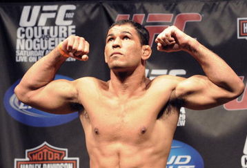 PORTLAND, OR - AUGUST 28: UFC heavyweight fighter Antonio Rodrigo Nogueira weighs in at the UFC 102: Couture vs. Nogueira Weigh-In at the Rose Garden Arena on August 28, 2009 in Portland, Oregon. (Photo by Jon Kopaloff/Getty Images)