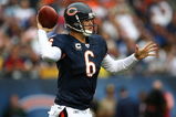 CHICAGO - SEPTEMBER 20: Jay Cutler #6 of the Chicago Bears passes the ball against the Pittsburgh Steelers at Soldier Field on September 20, 2009 in Chicago, Illinois. The Bears defeated the Steelers 17-14. (Photo by Jonathan Daniel/Getty Images)