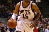 EAST RUTHERFORD, NJ - MARCH 27:  Vince Carter #15 of the New Jersey Nets drives against the Los Angeles Lakers during the game on March 27, 2009 at the Izod Center in East Rutherford, New Jersey. NOTE TO USER: User expressly acknowledges and agrees that, by downloading and/or using this Photograph, User is consenting to the terms and conditions of the Getty Images License Agreement.  (Photo by Chris McGrath/Getty Images)