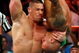 LAS VEGAS - AUGUST 24: Wrestler John Cena picks up wrestler Randy Orton during the WWE Monday Night Raw show at the Thomas & Mack Center August 24, 2009 in Las Vegas, Nevada. (Photo by Ethan Miller/Getty Images)