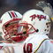 CHESTNUT HILL, MA - NOVEMBER 29: Chris Turner #10 of the Maryland Terrapins celebrates his touchdown with teammate Cory Jackson #38 in the first quarter against the Boston College Eagles on November 29, 2008 at Alumni Stadium in Chestnut Hill, Massachusetts. (Photo by Elsa/Getty Images)
