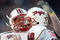 CHESTNUT HILL, MA - NOVEMBER 29:  Chris Turner #10 of the Maryland Terrapins celebrates his touchdown with teammate Cory Jackson #38 in the first quarter against the Boston College Eagles on November 29, 2008 at Alumni Stadium in Chestnut Hill, Massachusetts.  (Photo by Elsa/Getty Images)