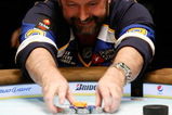 LAS VEGAS - JUNE 17:  Professional Poker player Dennis Phillips participates in the NHL Charity Shootout at the World Series of Poker at the Rio Hotel & Casino in Las Vegas, Nevada on June 17, 2009.  (Photo by Ethan Miller/Getty Images)