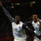 MANCHESTER, ENGLAND - OCTOBER 03: Kenwyne Jones of Sunderland celebrates scoring his team's second goal with team mate Darren Bent (R) during the Barclays Premier League match between Manchester United and Sunderland at Old Trafford on October 3, 2009 in Manchester, England. (Photo by Clive Brunskill/Getty Images)