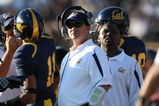 BERKELEY, CA - SEPTEMBER 27: Head coach Jeff Tedford of the California Golden Bears looks on against the Colorado State Rams during an NCAA football game on September 27, 2008 at Memorial Stadium in Berkeley, California.  (Photo by Jed Jacobsohn/Getty Images)