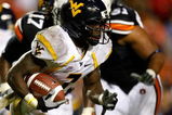 AUBURN, AL - SEPTEMBER 19:  Noel Devine #7 of the West Virginia Mountaineers against the Auburn Tigers at Jordan-Hare Stadium on September 19, 2009 in Auburn, Alabama.  (Photo by Kevin C. Cox/Getty Images)