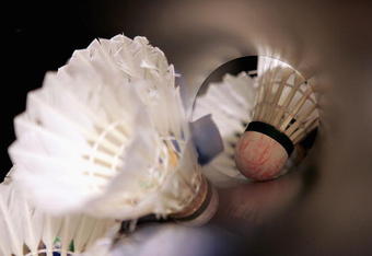 BIRMINGHAM, ENGLAND - MARCH 11:  Used shuttle cocks are pictured during the Yonex All England Open Badminton Championships at Birmingham National Indoor Arena on March 11, 2005 in Birmingham, England.  (Photo by Paul Gilham/Getty Images)