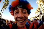 MIAMI - JANUARY 08:  A fan of the Florida Gators stands outside the stadium prior to the FedEx BCS National Championship game against the Oklahoma Sooners at Dolphin Stadium on January 8, 2009 in Miami, Florida.  (Photo by Marc Serota/Getty Images)