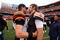 CLEVELAND - OCTOBER 04:  Derek Anderson #3 of the Cleveland Browns and Carson Palmer #9 of the Cincinnati Bengals meet after their game at Cleveland Browns Stadium on October 4, 2009 in Cleveland, Ohio. The Bengals defeated the Browns 23-20 in overtime.  (Photo by Jim McIsaac/Getty Images)