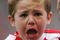 STOKE, UNITED KINGDOM - NOVEMBER 29:  Stoke City Mascot cries as he is carried onto the pitch by Danny Higginbotham of Stoke during the Barclays Premier League match between Stoke City and Hull City at The Britannia Stadium on November 29, 2008 in Stoke, England.  (Photo by Christopher Lee/Getty Images)