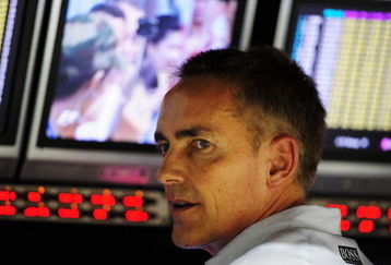 SINGAPORE - SEPTEMBER 26:  McLaren Mercedes Team Principal Martin Whitmarsh is seen on the pitwall during qualifying for the Singapore Formula One Grand Prix at the Marina Bay Street Circuit on September 26, 2009 in Singapore.  (Photo by Clive Mason/Getty Images)