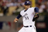 ST. LOUIS, MO - JULY 14:  National League All-Star Trevor Hoffman of the Milwaukee Brewers pitches during the 2009 MLB All-Star Game at Busch Stadium on July 14, 2009 in St Louis, Missouri. (Photo by Jamie Squire/Getty Images)
