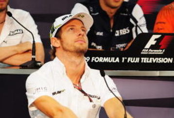 SUZUKA, JAPAN - OCTOBER 01:  Jenson Button of Great Britain and Brawn GP attends the drivers press conference during previews to the Japanese Formula One Grand Prix at Suzuka Circuit on October 1, 2009 in Suzuka, Japan.  (Photo by Clive Mason/Getty Images)