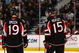 OTTAWA - MARCH 11: Jason Spezza #19 and Dany Heatley #15 of the Ottawa Senators stand on the ice during the game against the Tampa Bay Lightning on March 11, 2009 at the Scotiabank Place in Ottawa, Ontario, Canada. (Photo by Phillip MacCallum/Getty Images)