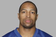 EAST RUTHERFORD, NJ - 2009:  Michael Boley of the New York Giants poses for his 2009 NFL headshot at photo day in East Rutherford, New Jersey.  (Photo by NFL Photos)  