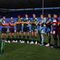 READING, ENGLAND - SEPTEMBER 29:  Players of British teams that will take part in the Heineken Cup (L-R) Harry Ellis (Leicester Tigers) Mike Blair, (Edinburgh), Will Skinner (Harlequins), Tom Willis (Newport Gwent Dragons), Ryan Jones (Ospreys), Alastair Kellock (Glasgow Warriors), Bob Casey (London Irish), Paul Tito (Cardiff Blues), Dean Schfield (Sale Sharks), Gareth Delve (Gloucester), Mark Jones, (Scarlets), Butch James (Bath) and Dylan Hartley (Northampton Saints) pose during the Heineken Cup UK Launch at the Madejski Stadium on September 29, 2009 in Reading, England.  (Photo by David Rogers/Getty Images)