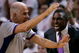 MIAMI - JUNE 18: Head coach Avery Johnson of the Dallas Mavericks gets called for a technical foul by referee Bennett Salvatore in the third quarter of game five of the 2006 NBA Finals against the Miami Heat on June 18, 2006 at American Airlines Arena in Miami, Florida. NOTE TO USER: User expressly acknowledges and agrees that, by downloading and or using this photograph, User is consenting to the terms and conditions of the Getty Images License Agreement. (Photo by Ronald Martinez/Getty Images)