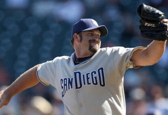 SAN FRANCISCO - SEPTEMBER 09:  Heath Bell #21 of the San Diego Padres pitches against the San Francisco Giants during a Major League Baseball game at AT&T Park on September 9, 2009 in San Francisco, California.  (Photo by Jed Jacobsohn/Getty Images)