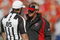 KANSAS CITY, MO - NOVEMBER 02:  Head Coach Jon Gruden of the Tampa Bay Buccaneers talks with referee Ed Hochuli #85 during the NFL game against the Kansas City Chiefs on November 2, 2008 at Arrowhead Stadium in Kansas City, Missouri.  The Buccaneers won 30 to 27 in overtime. (Photo by: Jamie Squire/Getty Images)