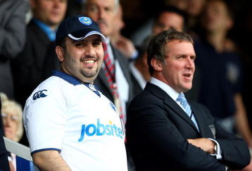 PORTSMOUTH, ENGLAND - AUGUST 30:  Sulaiman Al Fahim the new Owner of Portsmouth during the Barclays Premier League match between Portsmouth and Manchester City at Fratton Park on August 30, 2009 in Portsmouth, England.  (Photo by Phil Cole/Getty Images)