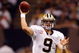 NEW ORLEANS - OCTOBER 04:  Quarterback Drew Brees #9 of the New Orleans Saints throws the ball against the New York Jets at the Louisana Superdome on October 4, 2009 in New Orleans, Louisiana.  (Photo by Chris Graythen/Getty Images)