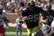 29 Sep 2001: Dwayne Blakley #85 of Missouri carries the ball against Nebraska during the first half of their game at Faurot Field in Columbia, Missouri. The Nebraska Cornhuskers beat the Missouri Tigers 36-3. DIGITAL IMAGE. Mandatory Credit: Elsa/ALLSPORT