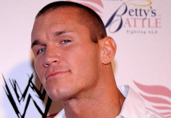 HOLLYWOOD - AUGUST 21:  Wrestler Randy Orton arrives at the WWE's SummerSlam Kickoff Party at H-Wood Club on August 21, 2009 in Hollywood, California.  (Photo by Frazer Harrison/Getty Images)