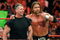 LAS VEGAS - AUGUST 24:  World Wrestling Entertainment Inc. Chairman Vince McMahon (L) and wrestler Triple H appear in the ring during the WWE Monday Night Raw show at the Thomas & Mack Center August 24, 2009 in Las Vegas, Nevada.  (Photo by Ethan Miller/Getty Images)