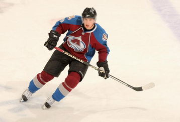 DENVER - OCTOBER 03:  Matt Duchene #9 of the Colorado Avalanche skates against the Vancouver Canucks during NHL action at the Pepsi Center on October 3, 2009 in Denver, Colorado. The Avalanche defeated the Canucks 3-0.  (Photo by Doug Pensinger/Getty Images)