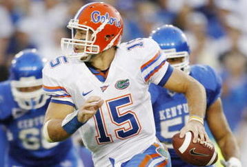 LEXINGTON, KY - SEPTEMBER 26:   of the Florida Gators of the Kentucky Wildcats during the game at Commonwealth Stadium on September 26, 2009 in Lexington, Kentucky. (Photo by Andy Lyons/Getty Images)