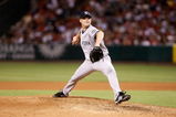 ANAHEIM, CA - SEPTEMBER 22:  Chad Gaudin #41 of the New York Yankees pitches against the Los Angeles Angels of Anaheim at Angel Stadium on September 22, 2009 in Anaheim, California.  (Photo by Jeff Gross/Getty Images)