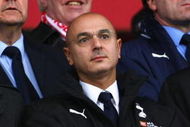 STOKE, UNITED KINGDOM - OCTOBER 19: Tottenham Chairman Daniel Levy (L) and Damien Comolli (R), the Tottenham sporting director look on during the Barclays Premier League match between Stoke City and Tottenham Hotspur at the Brittania Stadium on October 19, 2008 in Stoke, England.  (Photo by Clive Rose/Getty Images)