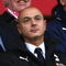 STOKE, UNITED KINGDOM - OCTOBER 19: Tottenham Chairman Daniel Levy (L) and Damien Comolli (R), the Tottenham sporting director look on during the Barclays Premier League match between Stoke City and Tottenham Hotspur at the Brittania Stadium on October 19, 2008 in Stoke, England.  (Photo by Clive Rose/Getty Images)