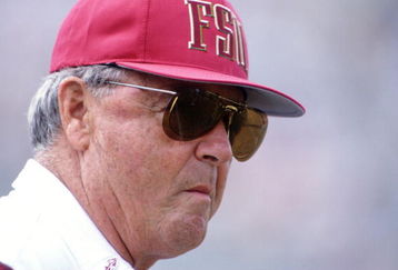 14 OCT 1995:  FLORIDA STATE HEAD COACH BOBBY BOWDEN DURING THE SEMINOLES 72-13 VICTORY OVER THE WAKE FOREST DEMON DEACONS AT DOAK S. CAMPBELL STADIUM IN TALLAHASSEE, FLORIDA. Mandatory Credit: Scott Halleran/ALLSPORT
