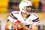 PITTSBURGH - OCTOBER 4:  Quarterback Philip Rivers #17 of the San Diego Chargers looks to throw the ball in the first quarter against the Pittsburgh Steelers at Heinz Field on October 4, 2009 in Pittsburgh, Pennsylvania. (Photo by Gregory Shamus/Getty Images)