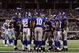 ARLINGTON, TX - SEPTEMBER 20:  The New York Giants huddle up during play against the Dallas Cowboys at Cowboys Stadium on September 20, 2009 in Arlington, Texas.  (Photo by Ronald Martinez/Getty Images)