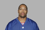 EAST RUTHERFORD, NJ - 2009:  Michael Boley of the New York Giants poses for his 2009 NFL headshot at photo day in East Rutherford, New Jersey.  (Photo by NFL Photos)  
