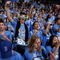 WESTWOOD, CA - FEBRUARY 7:   Members of the UCLA Bruins student section cheer before the game with the Notre Dame Fighting Irish on February 7, 2009 at Pauley Pavillion in Westwood, California.  UCLA won 89-63.   (Photo by Stephen Dunn/Getty Images)