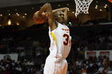 CORAL GABLES, FL - APRIL 01:  Derrick Favors #34 of the East Team dunks against the West Team in the 2009 McDonald's All American Men's High School Basketball Game at BankUnited Center on April 1, 2009 in Coral Gables, Florida.  (Photo by Doug Benc/Getty Images)