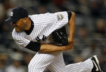 NEW YORK - SEPTEMBER 30:  Mariano Rivera #42 of the New York Yankees pitches in the 9th inning against the Kansas City Royals during the game on September 30, 2009 at Yankee Stadium in the Bronx borough of New York City.  (Photo by Jared Wickerham/Getty Images)