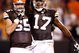 CLEVELAND - AUGUST 29:  Braylon Edwards #17 of the Cleveland Browns celebrates after scoring a touchdown with Eric Steinbach #65 against the Tennessee Titans at Cleveland Browns Stadium on August 29, 2009 in Cleveland, Ohio.  (Photo by Matt Sullivan/Getty Images)