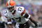 BALTIMORE - SEPTEMBER 27:  Braylon Edwards #17 of the Cleveland Browns runs downfield against the Baltimore Ravens at M&T Bank Stadium on September 27, 2009 in Baltimore, Maryland. The Ravens defeated the Browns 34-3. (Photo by Larry French/Getty Images)