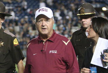 PROVO, UT. - SEPTEMBER 19:  Bobby Bowden, Head Coach of the Florida State Seminoles, walks off the field after the win over The Brigham Young Cougars at La Vell Edwards Stadium on September 19, 2009 in Provo, Utah.  (Photo by Melissa Majchrzak/Getty Images)