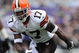 BALTIMORE - SEPTEMBER 27:  Braylon Edwards #17 of the Cleveland Browns runs downfield against the Baltimore Ravens at M&T Bank Stadium on September 27, 2009 in Baltimore, Maryland. The Ravens defeated the Browns 34-3. (Photo by Larry French/Getty Images)