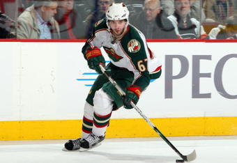 PHILADELPHIA - JANUARY 08:  Benoit Pouliot #67 of the Minnesota Wild skates against the Philadelphia Flyers on January 8, 2009 at Wachovia Center in Philadelphia, Pennsylvania.  (Photo by Jim McIsaac/Getty Images)