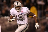 OAKLAND, CA - SEPTEMBER 14:  Darrius Heyward-Bey #12 of the Oakland Raiders in action during their game against the San Diego Chargers on September 14, 2009 at the Oakland-Alameda County Coliseum in Oakland, California.  (Photo by Ezra Shaw/Getty Images)