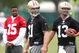 SANTA CLARA, CA - MAY 01: Michael Crabtree #15 of the San Francisco 49ers looks on during practice as quaterback Alex Smith #11 and Shaun Hill #13 practice during the 49ers Minicamp at their training facilities on May 1, 2009 in Santa Clara, California. (Photo by Jed Jacobsohn/Getty Images)