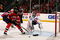 NEWARK, NJ - NOVEMBER 15:  Jose theodore #60 of the Washington Capitals defends the goal against Patrik Elias #26 of the New Jersey Devils during their game on November 15, 2008 at the Prudential Center in Newark, New Jersey  (Photo by Al Bello/Getty Images)