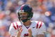 GAINESVILLE, FL - SEPTEMBER 27:  Quarterback Jevan Snead #4 Mississippi Rebels claps on the field during the game against the Florida Gators during the game at Ben Hill Griffin Stadium on September 27, 2008 in Gainesville, Florida.  (Photo by Sam Greenwood/Getty Images)